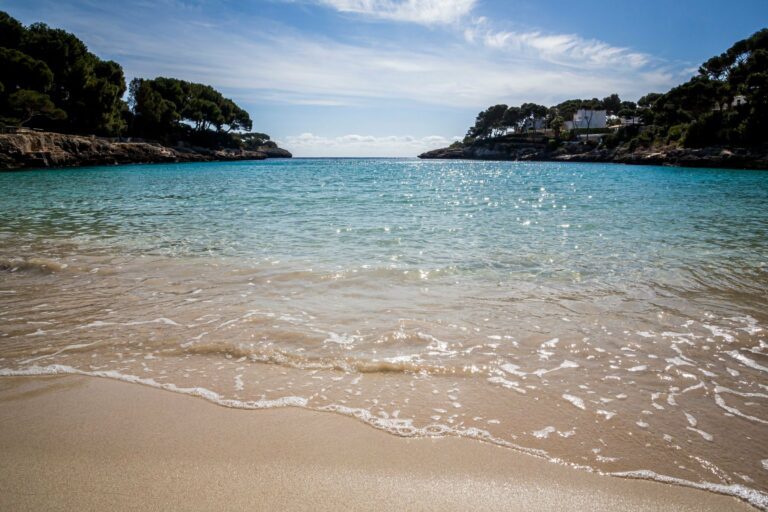 A clear-water cove in Mallorca