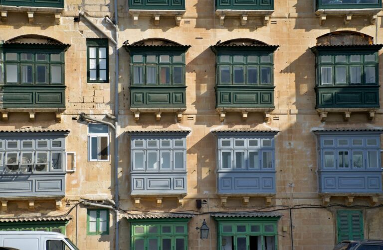 Traditional Maltese balconies