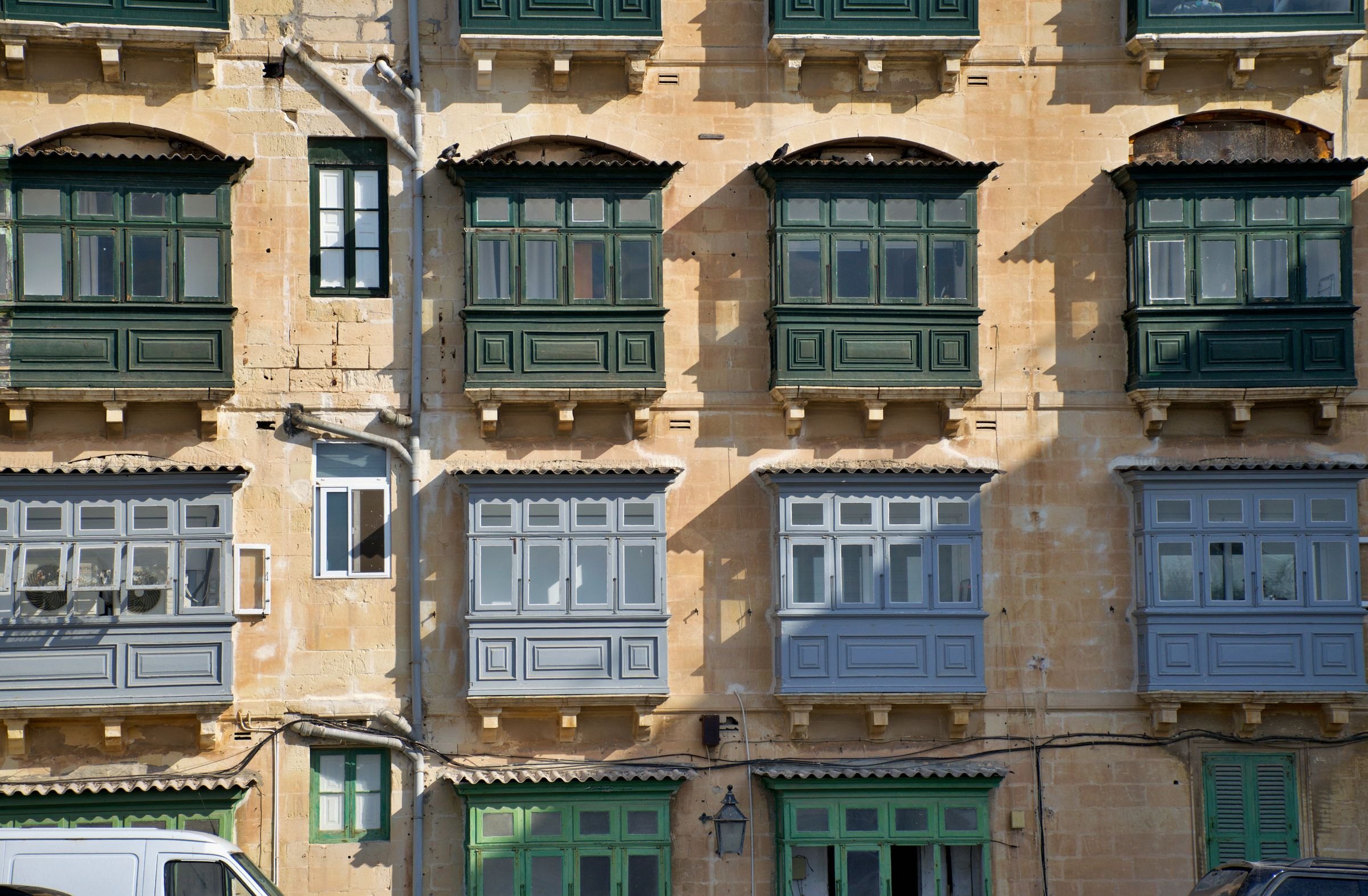 Traditional Maltese balconies