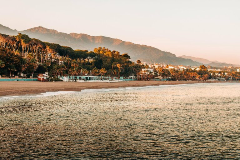 Marbella beach at sunrise