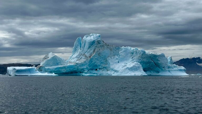 A massive iceberg in Greenland waters