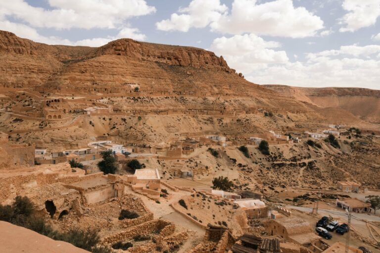 Berber cave dwellings in the hills of Matmata