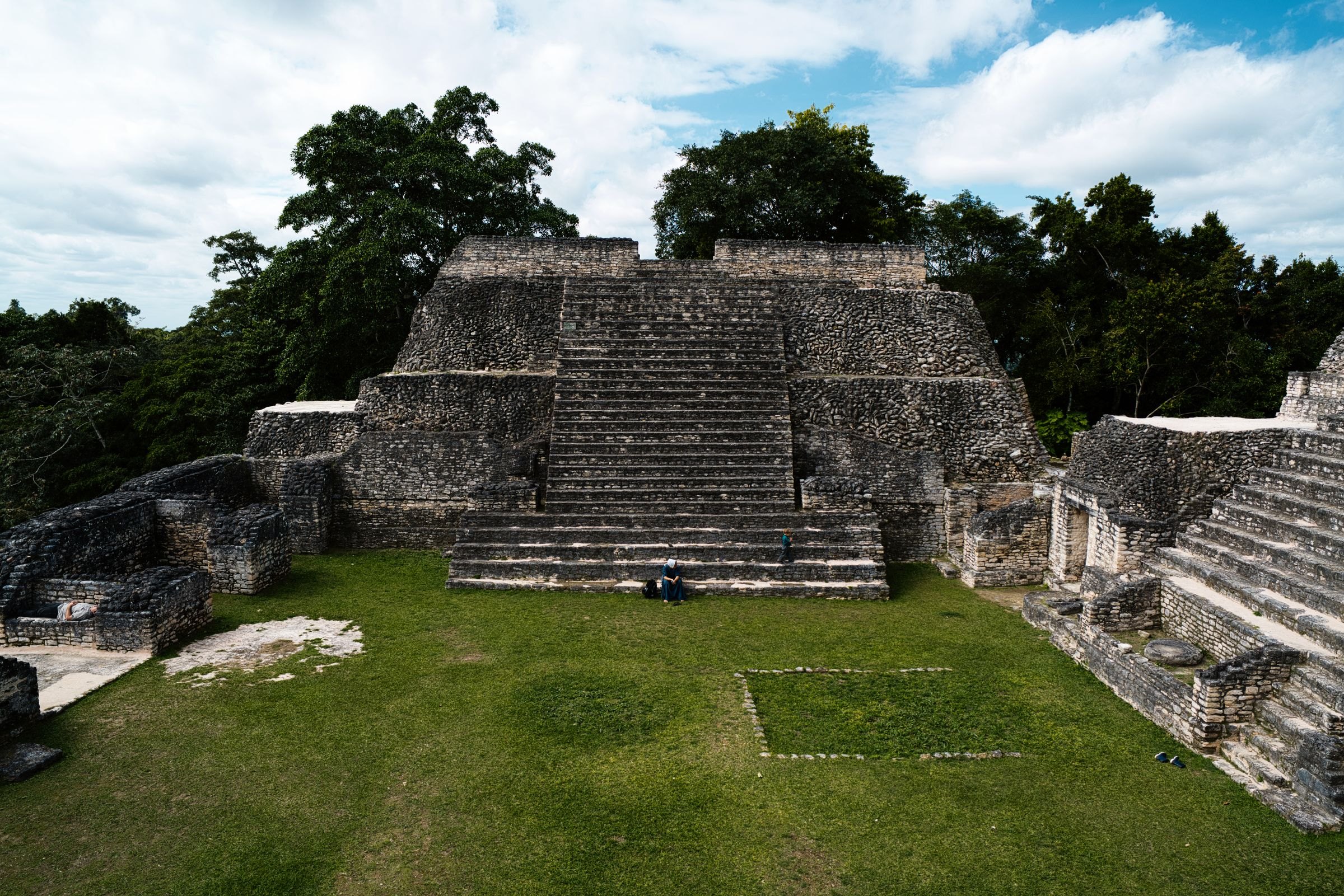A Maya pyramid in the jungle