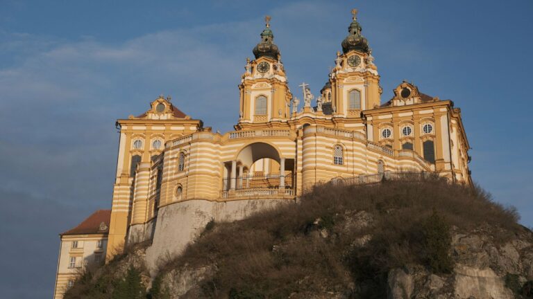 Melk Abbey on its cliff above the Danube