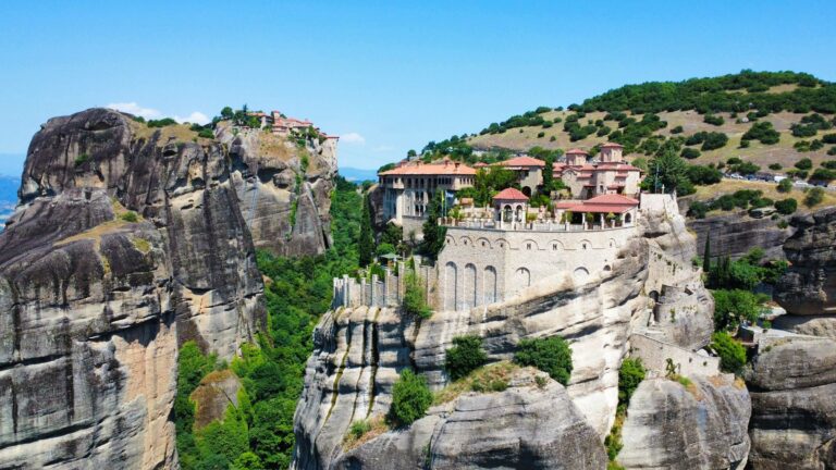Monasteries on the rock pillars of Meteora