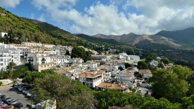 The white village of Mijas in the hills of Andalucía, Spain
