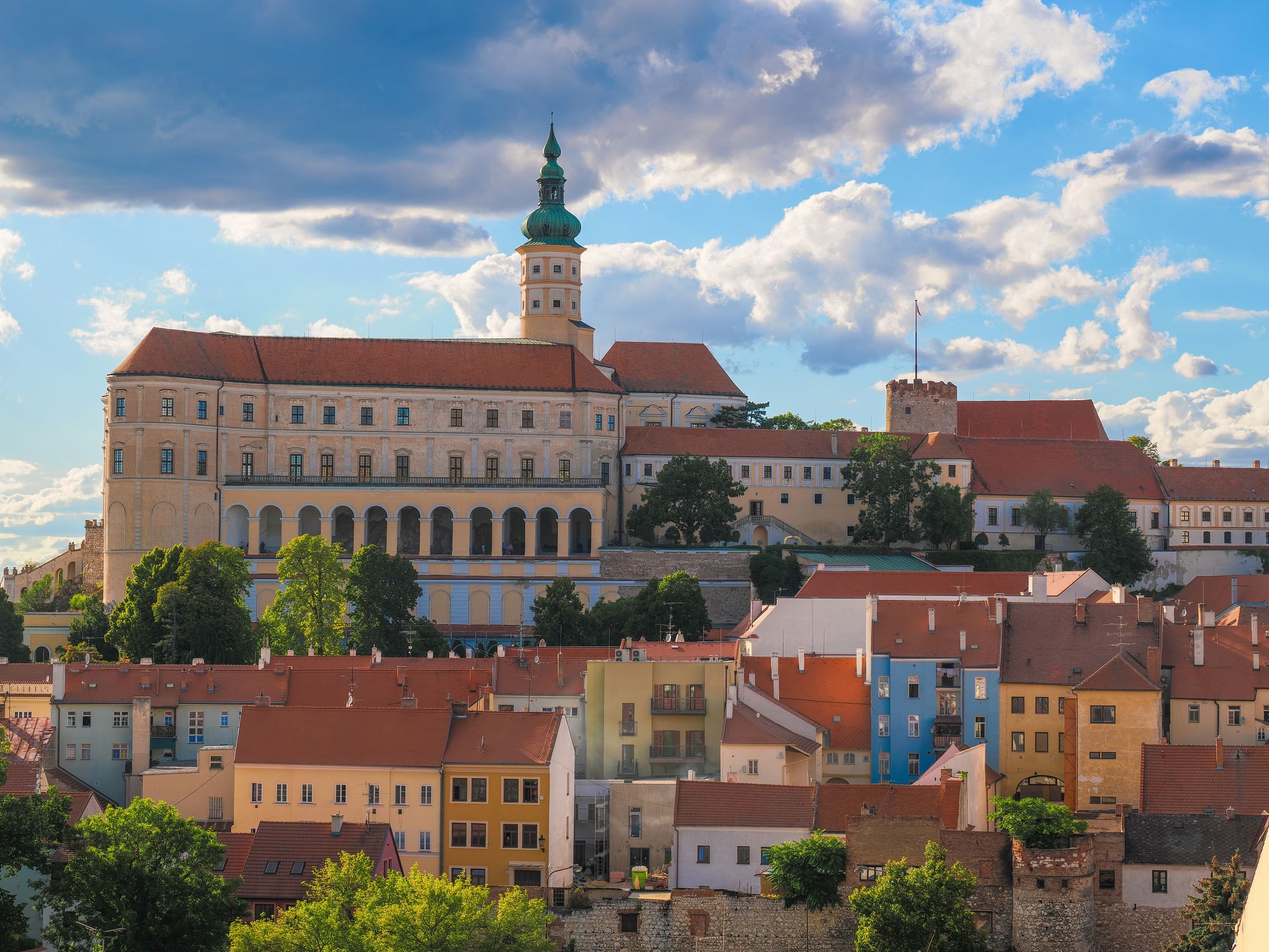 Mikulov Castle above the town