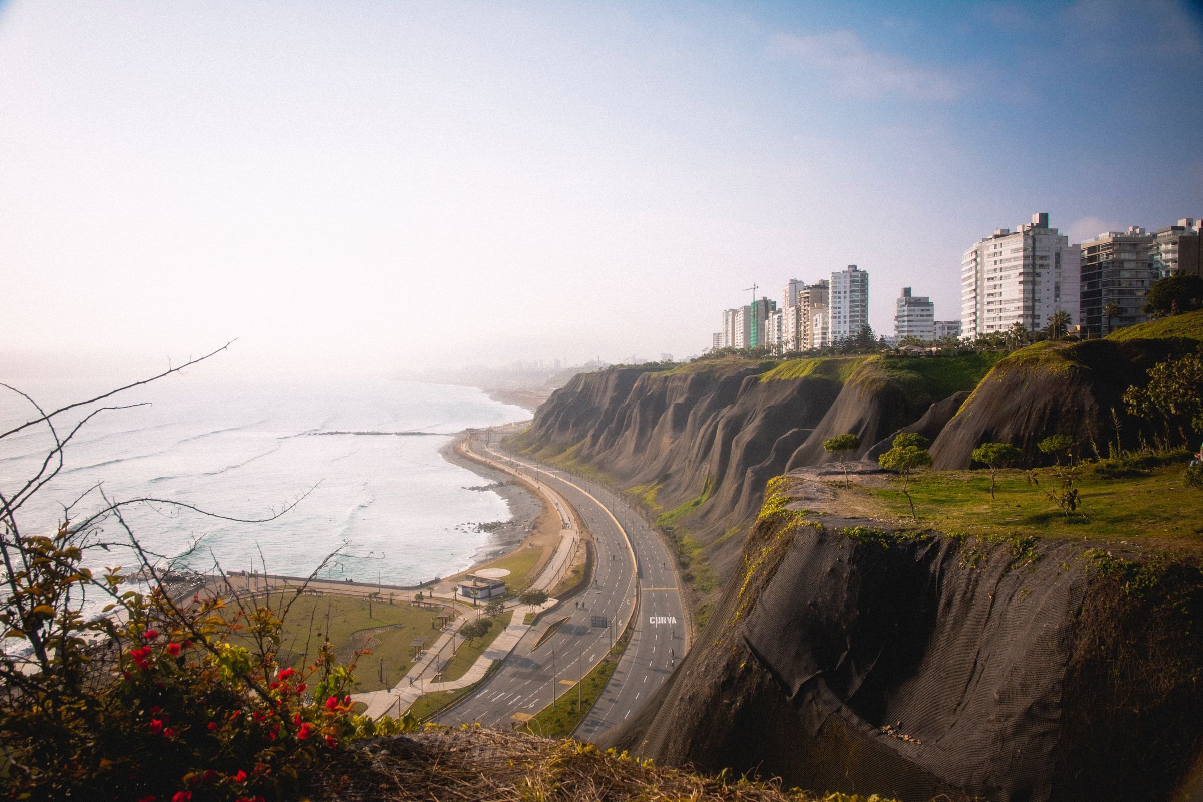 The cliffs of Miraflores in Lima