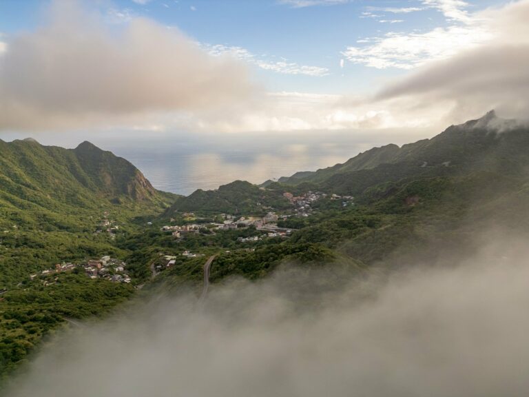 A misty valley in the hills