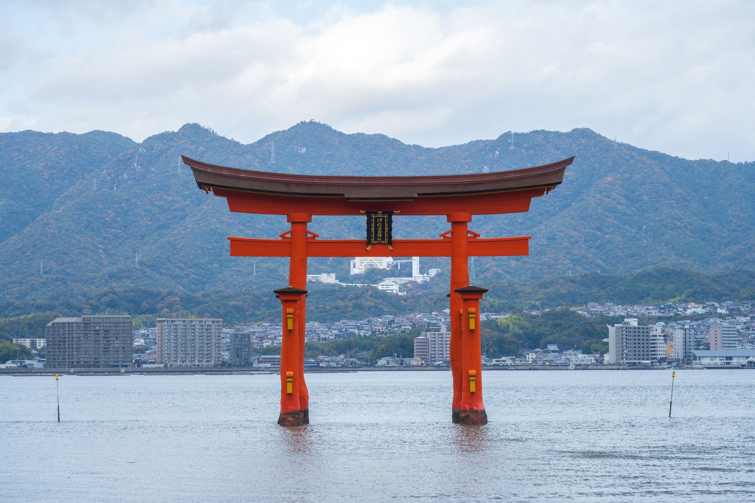 The floating torii gate at Miyajima