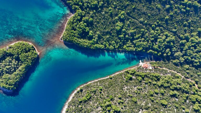 A turquoise inlet on the coast of southern Dalmatia