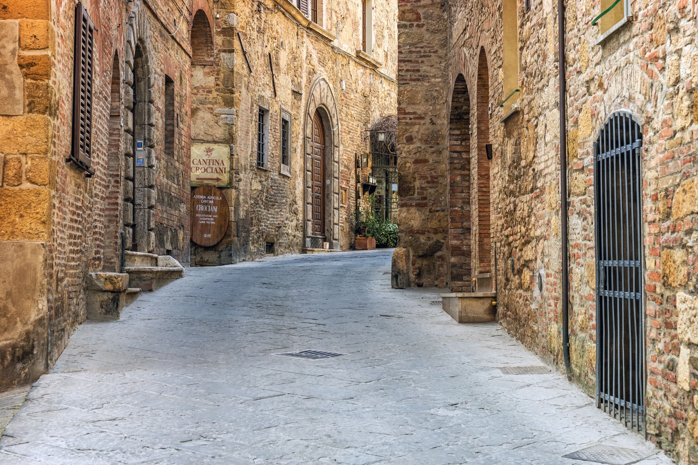 A historic alley in Montepulciano