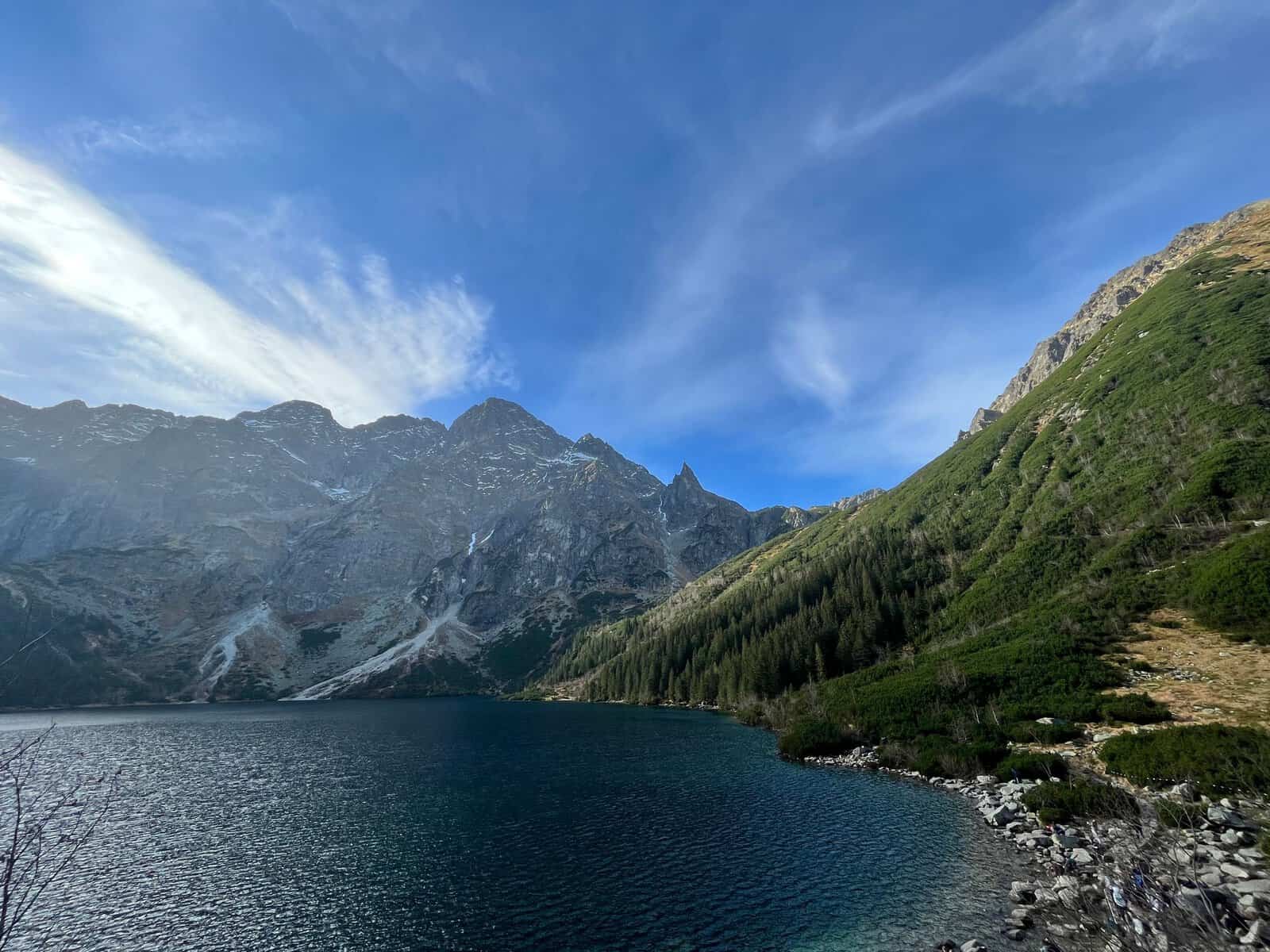 A mountain lake in the Tatras