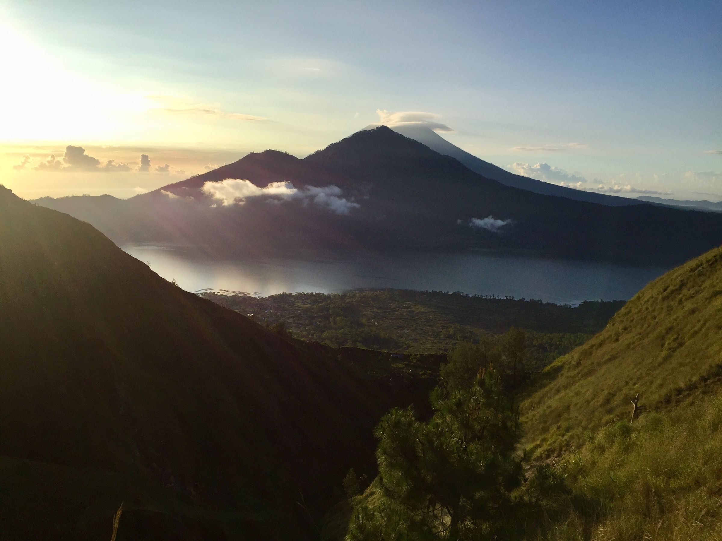 Mount Batur at sunrise