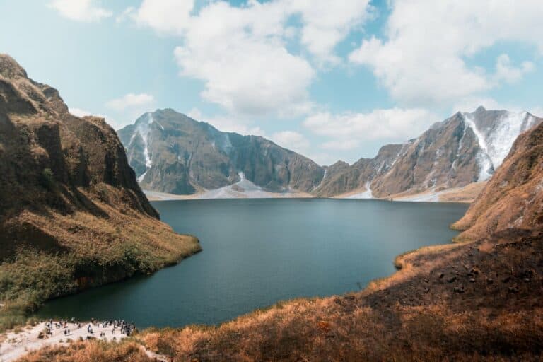 The crater lake of Mount Pinatubo, Luzon, Philippines