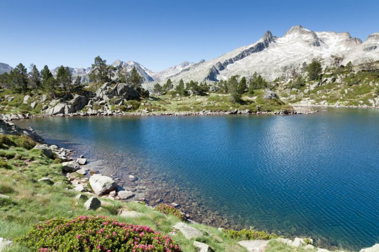 A mountain lake in the Pyrenees