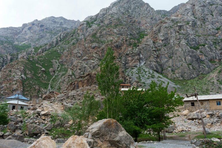A mountain village in Tajikistan
