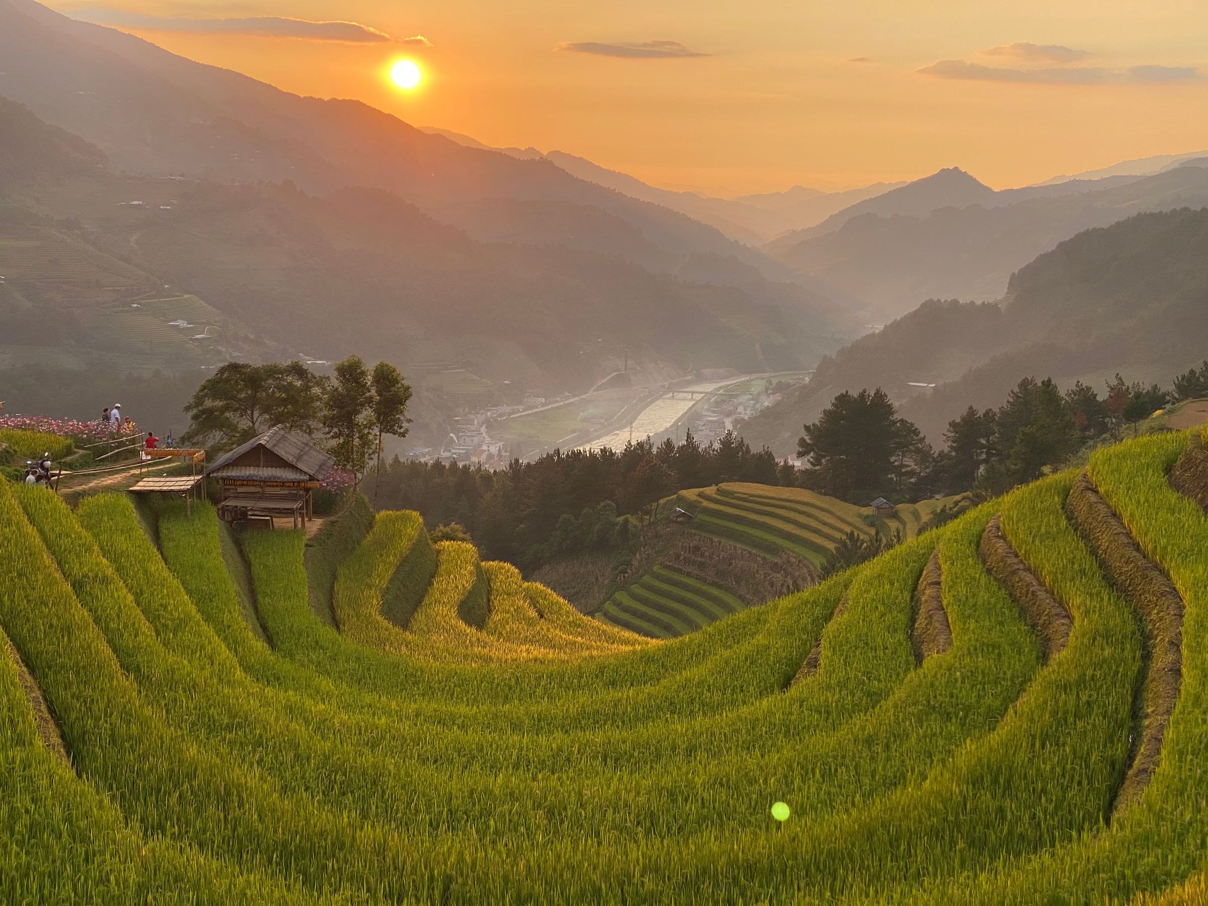 The rice terraces of Mu Cang Chai