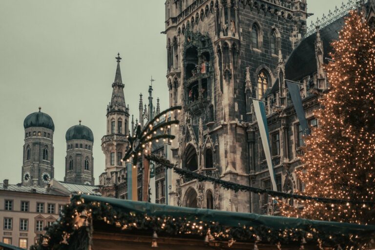 The Christmas market at Marienplatz in Munich