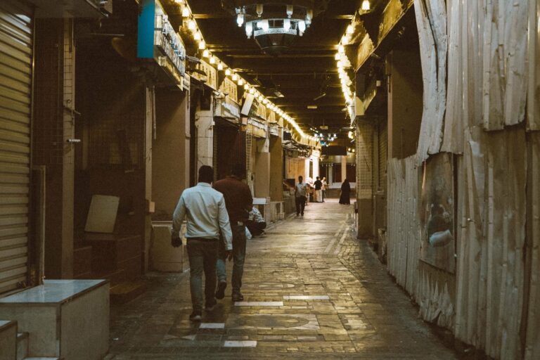 The lanes of Mutrah Souq in Muscat