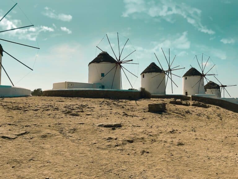 The windmills of Mykonos, Greece