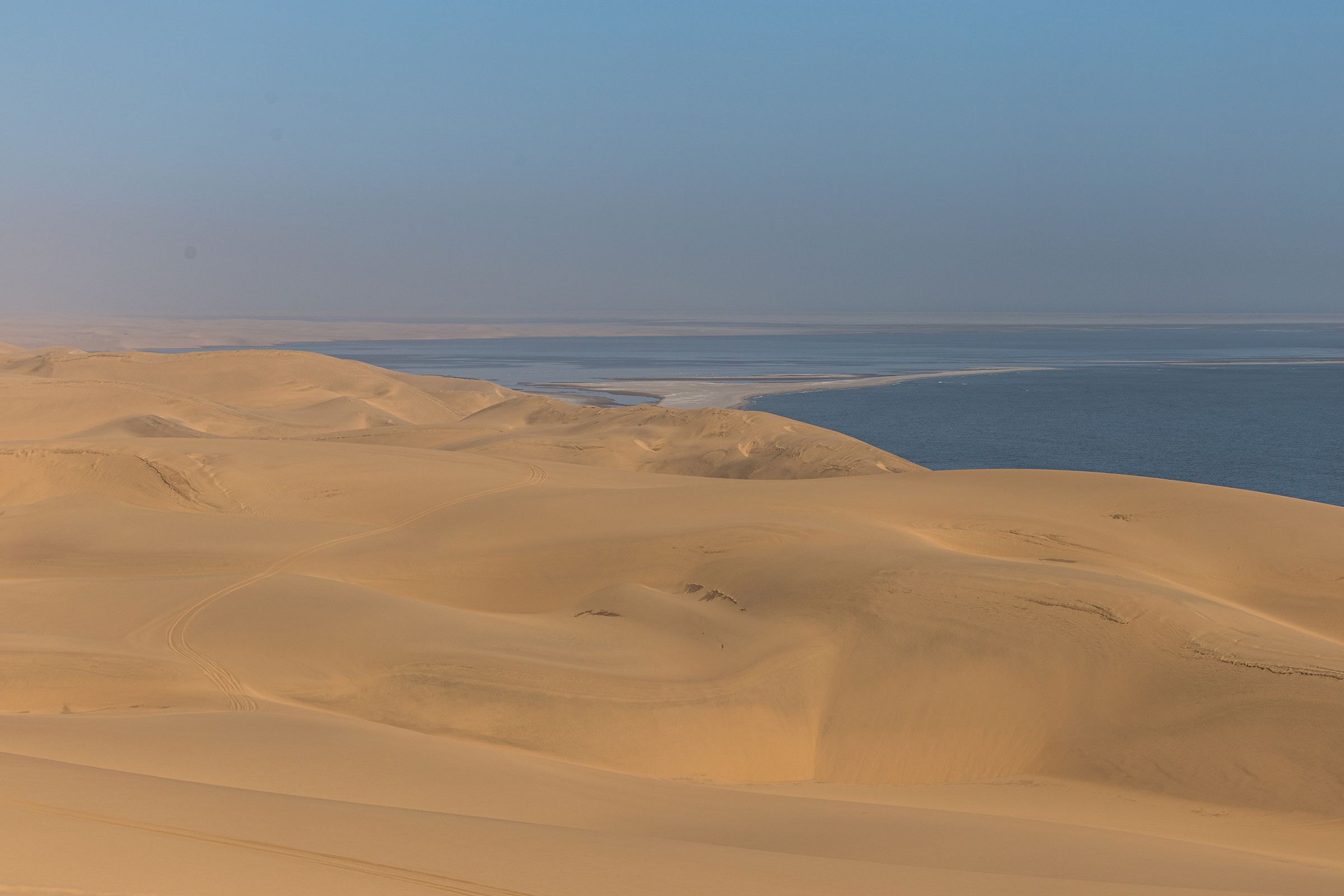 Namib dunes meeting the Atlantic