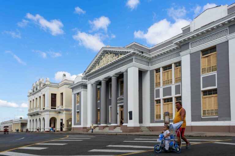 Neoclassical buildings in Cienfuegos
