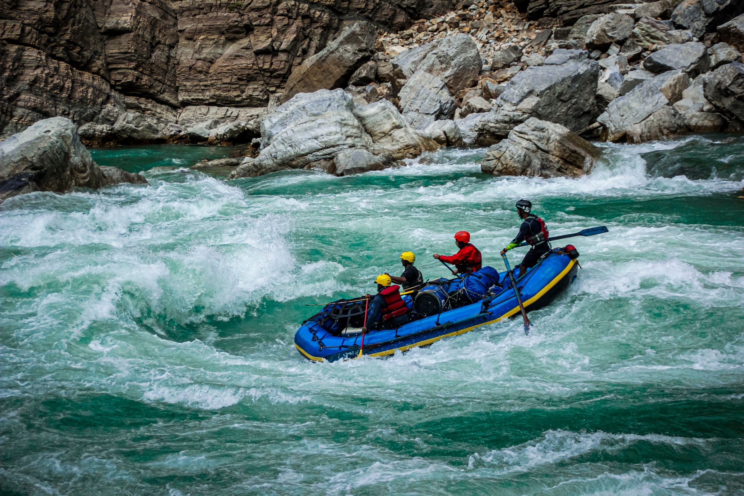 White-water rafting in Nepal
