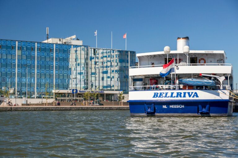 A river cruise ship in the Netherlands