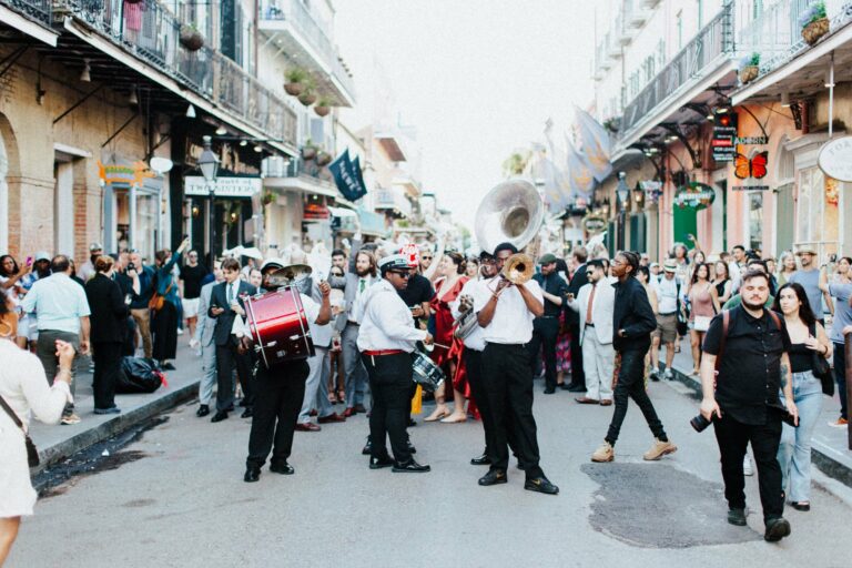 A street parade in New Orleans