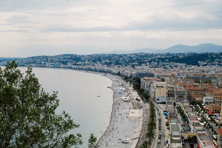 The coast at Nice on the French Riviera