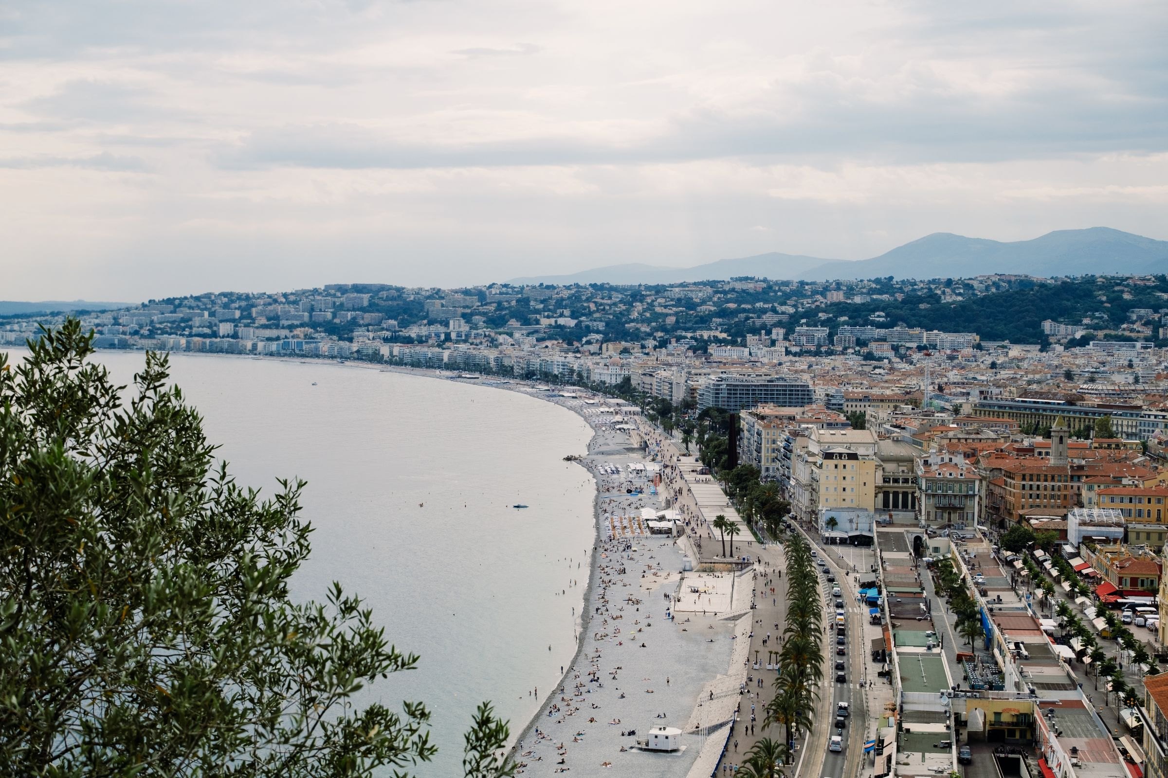 The coast at Nice on the French Riviera