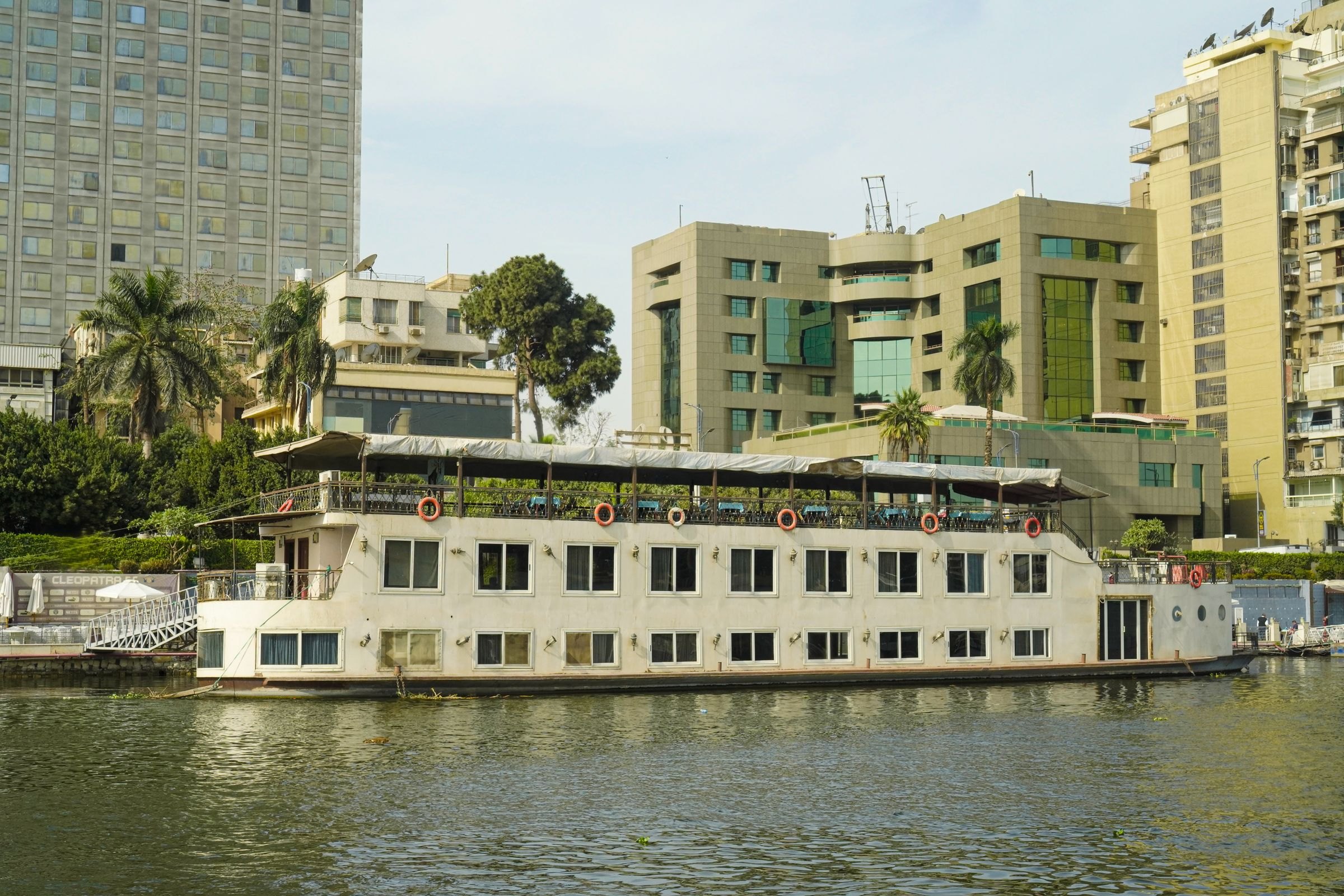 A cruise boat on the Nile