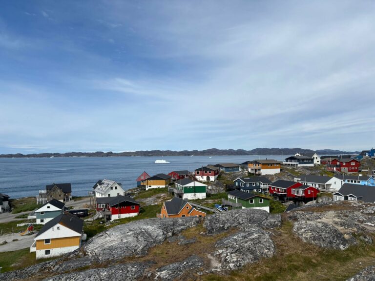Houses overlooking the coast in Nuuk