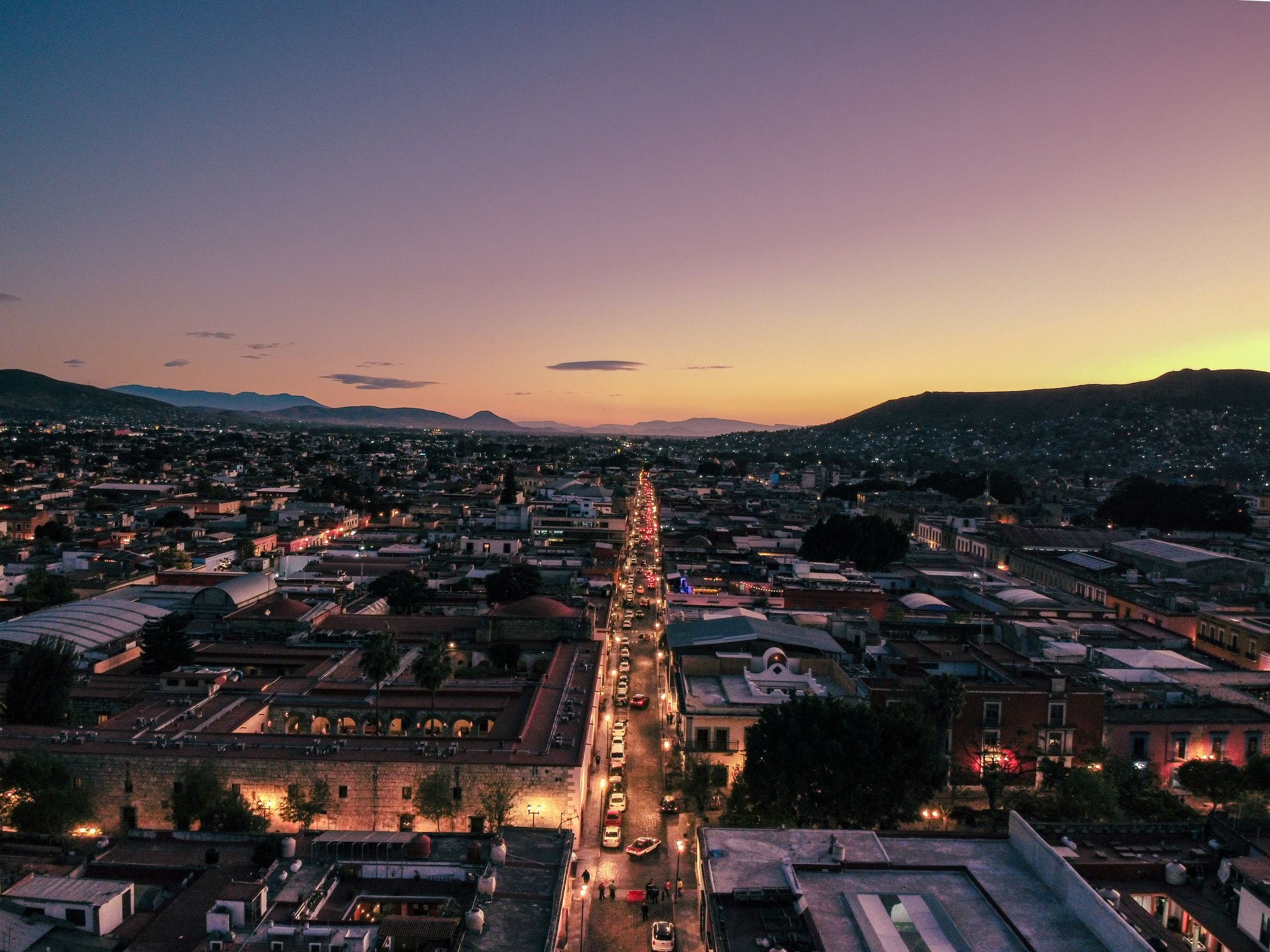 Oaxaca at dusk