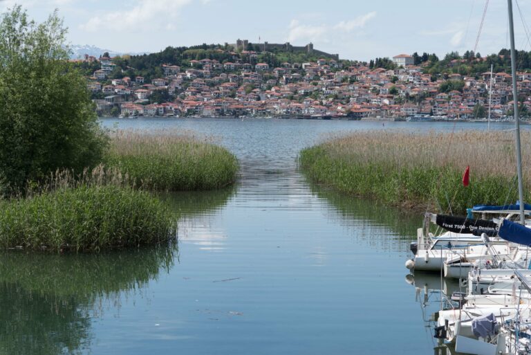 Ohrid from across the lake
