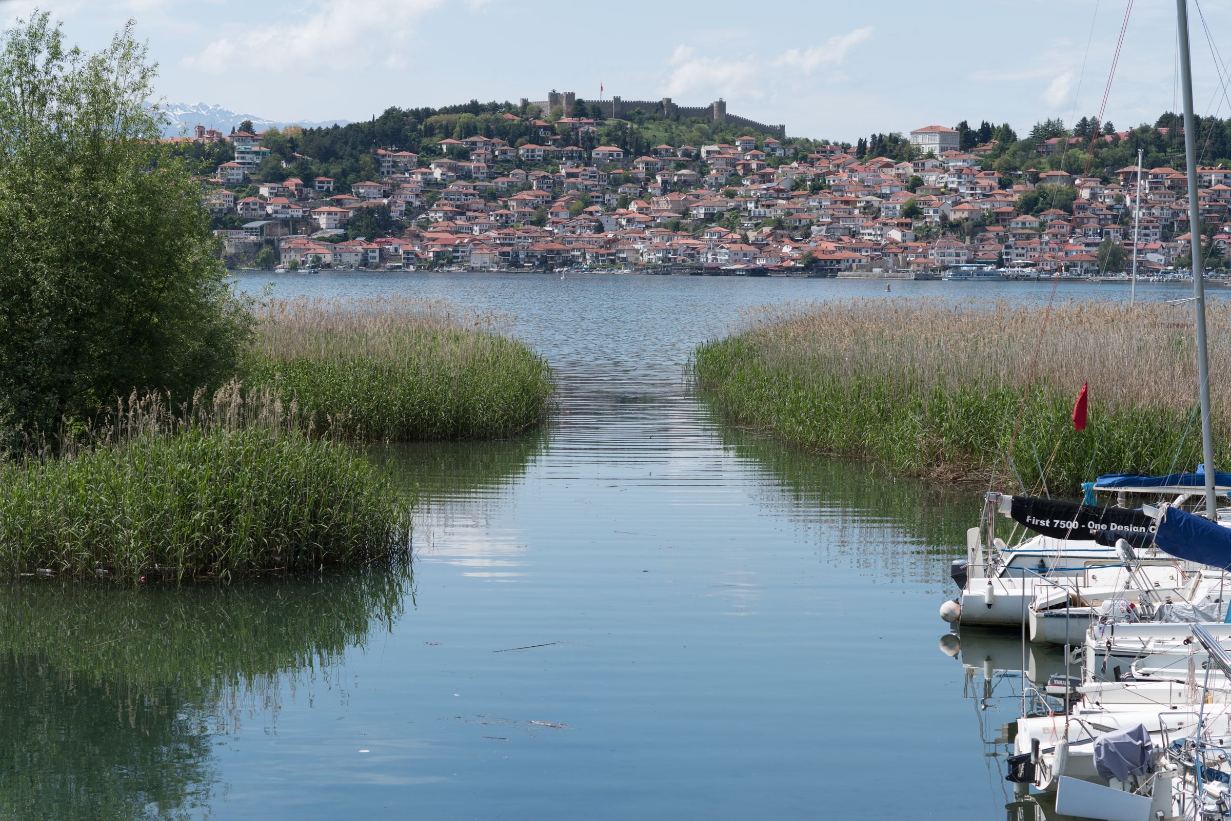 Ohrid from across the lake