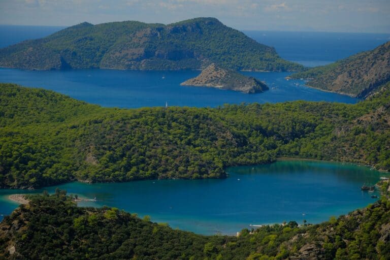 The Blue Lagoon at Ölüdeniz on the Lycian coast, Turkey