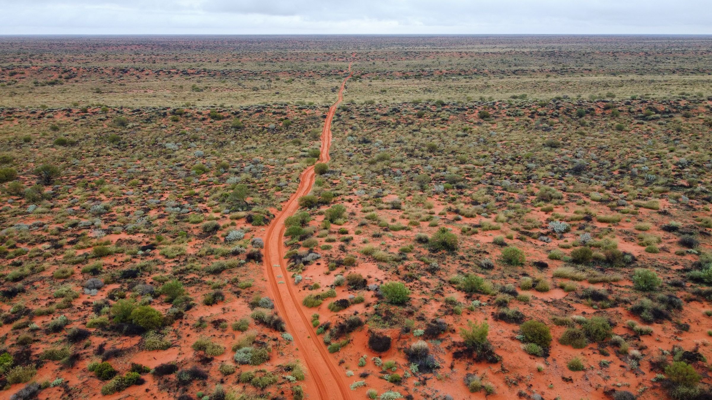 A red road through the Outback