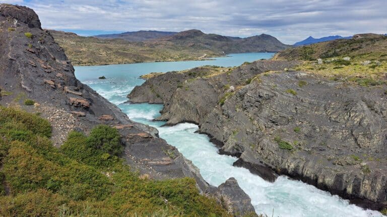 A river gorge in Torres del Paine National Park