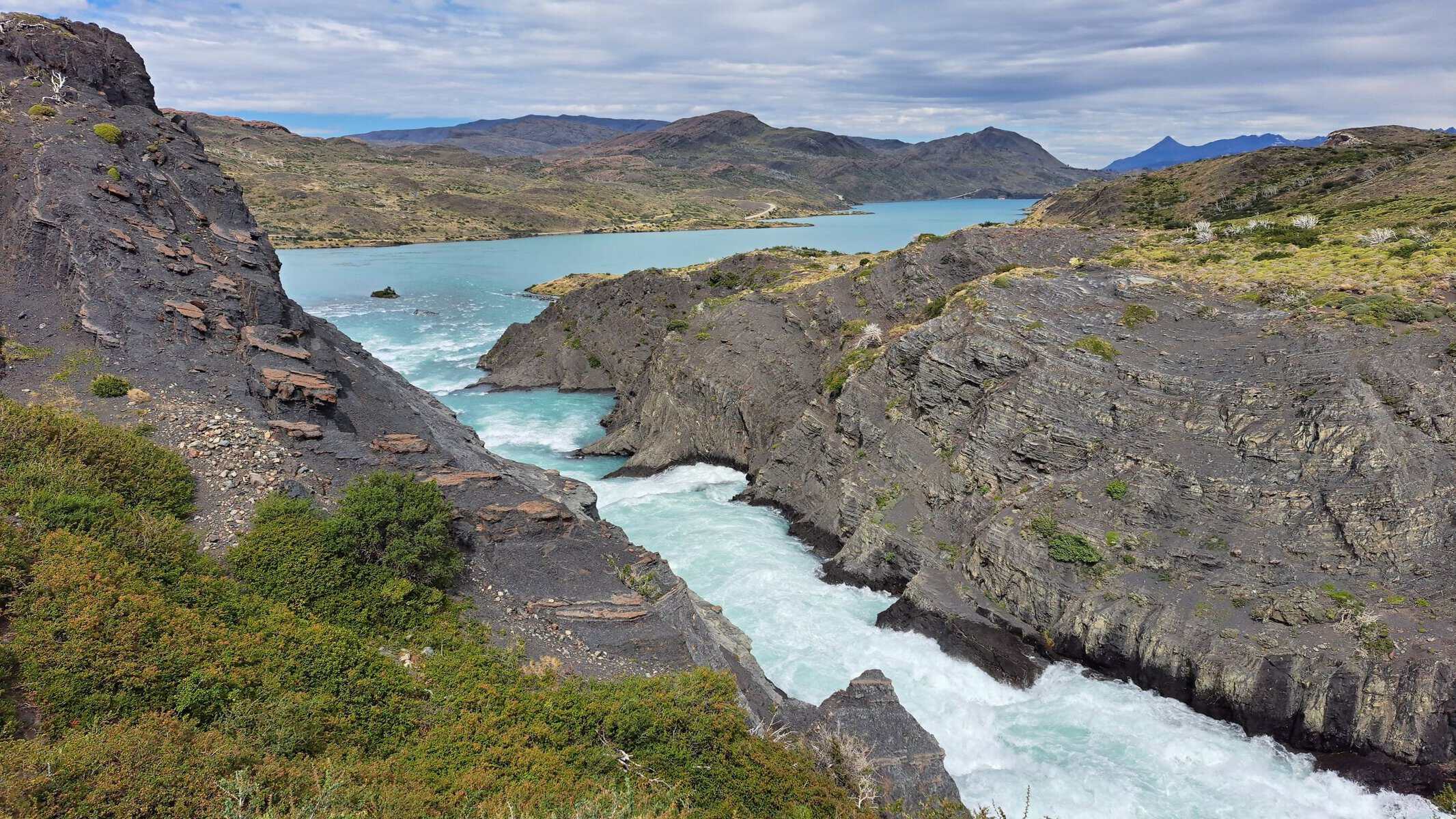 A river gorge in Torres del Paine National Park