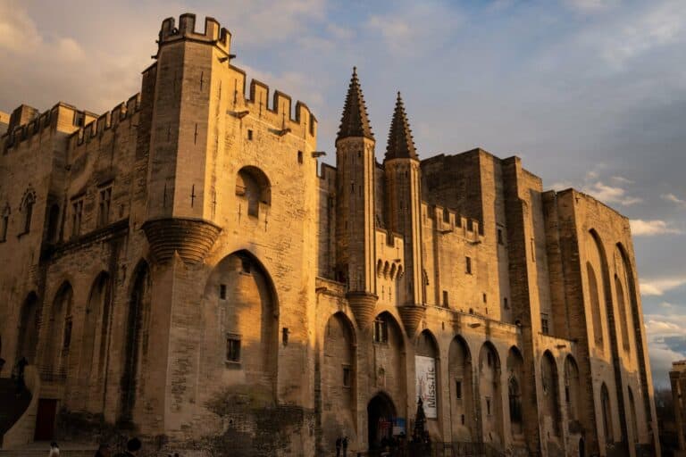 The Palais des Papes in Avignon, France