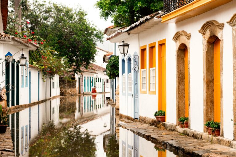 A colonial street in Paraty