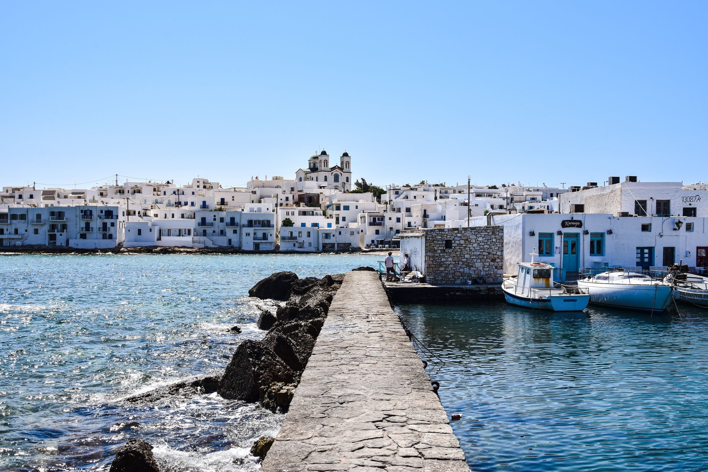 Naoussa harbour on Paros