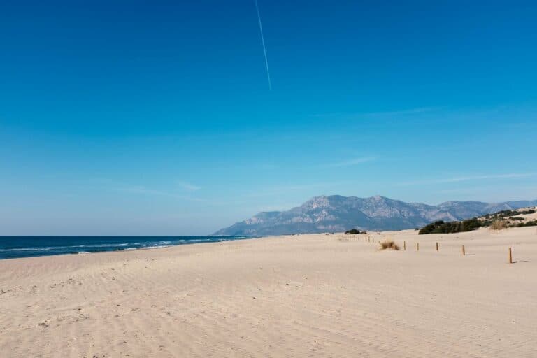 The long sandy beach at Patara, Turkey