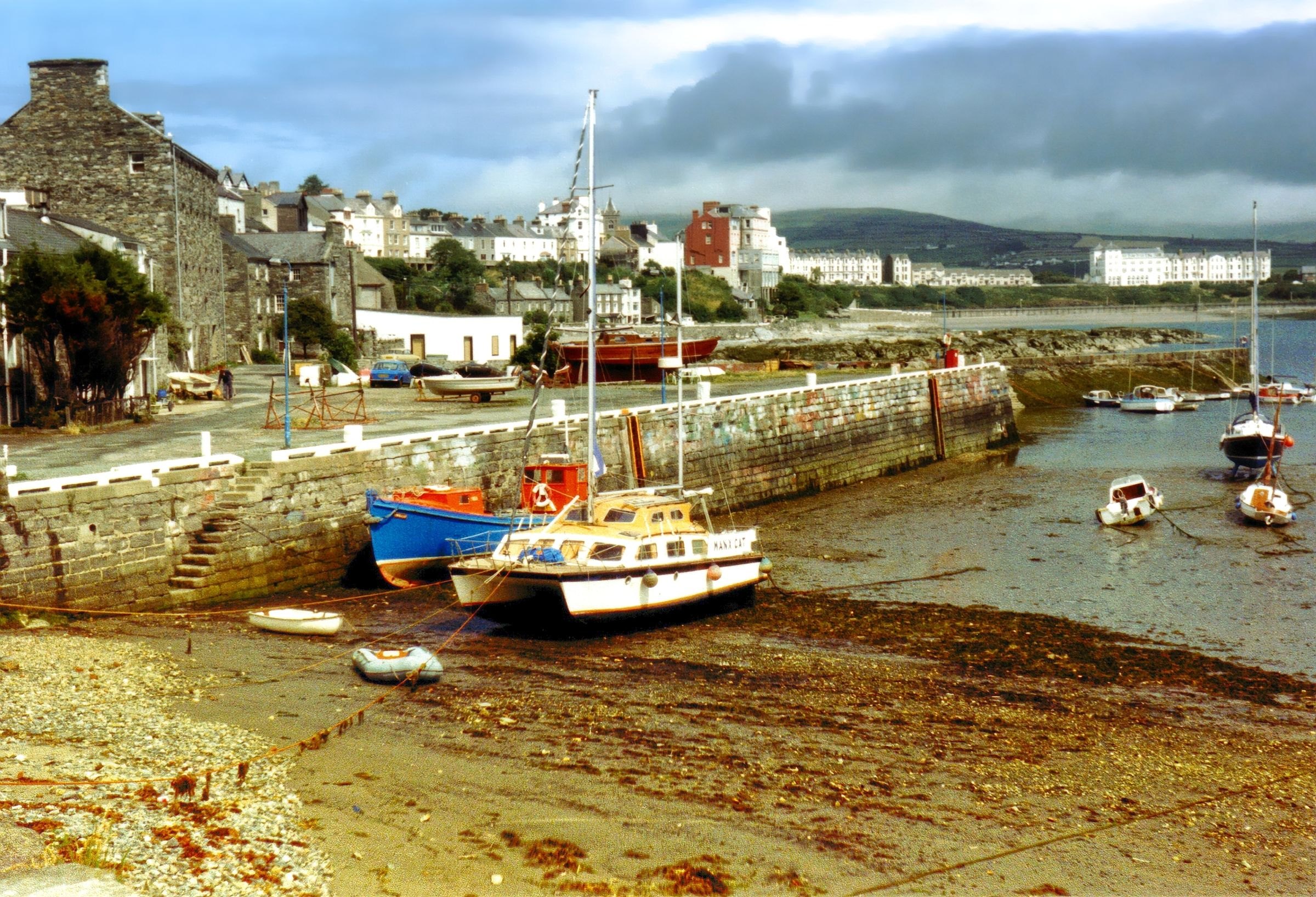 Boats in the harbour at Peel, Isle of Man