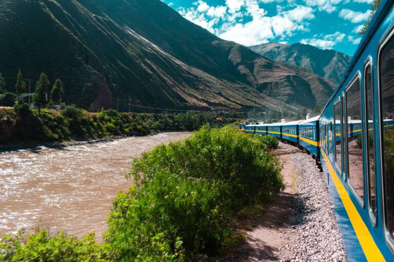 A train through the Andes