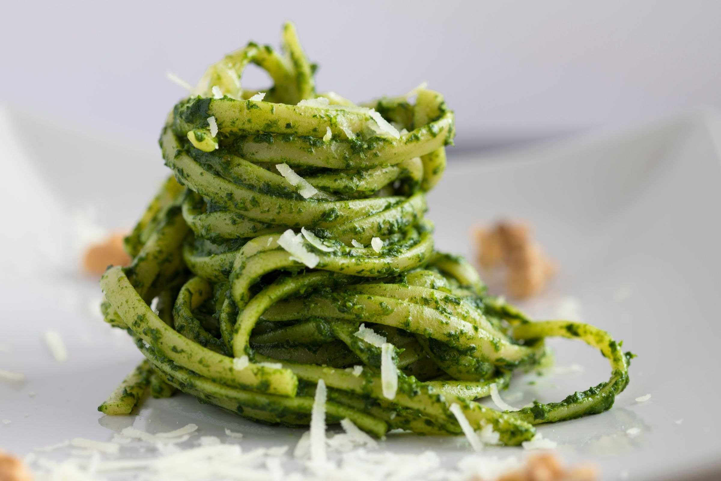 Pasta with fresh pesto