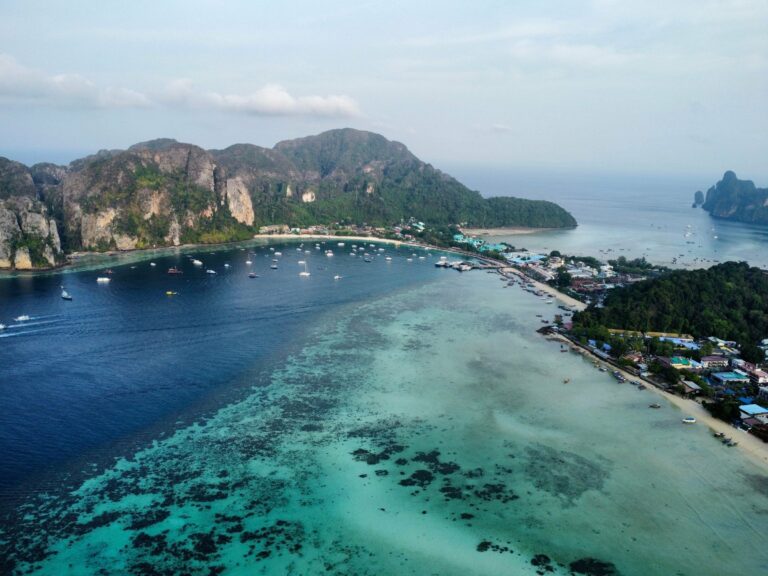 The Phi Phi Islands from the air