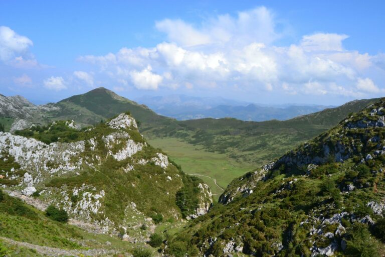 Green slopes of the Picos de Europa